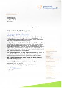 Anschreiben Kinderhospiz Mitteldeutschland 2019