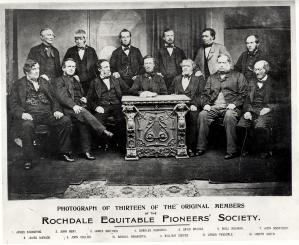 Fotografie der Redlichen Pioniere von Rochdale